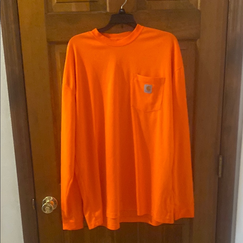 Carhartt Force Orange Long Sleeve thermal Tee